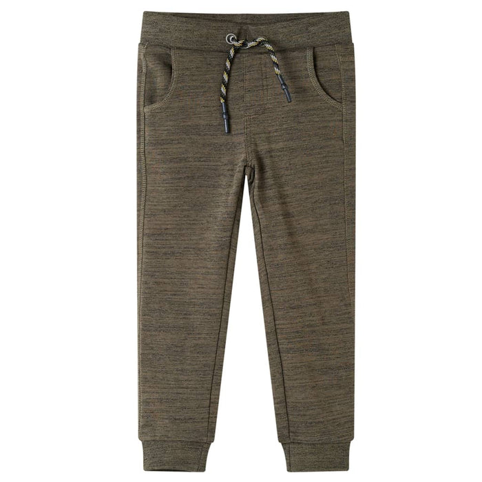 Pantaloni de trening pentru copii, kaki închis melanj, 104 - WALTI WALTI