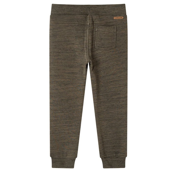 Pantaloni de trening pentru copii, kaki închis melanj, 104 - WALTI WALTI