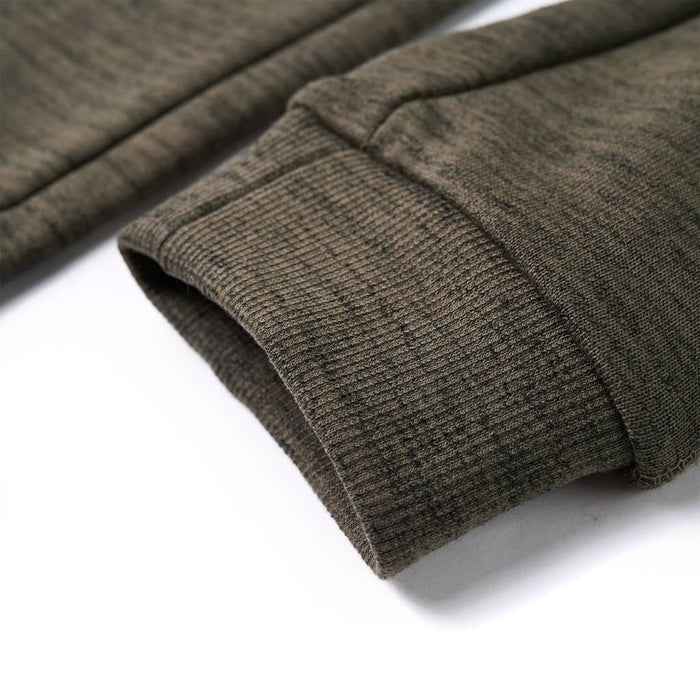 Pantaloni de trening pentru copii, kaki închis melanj, 104 - WALTI WALTI