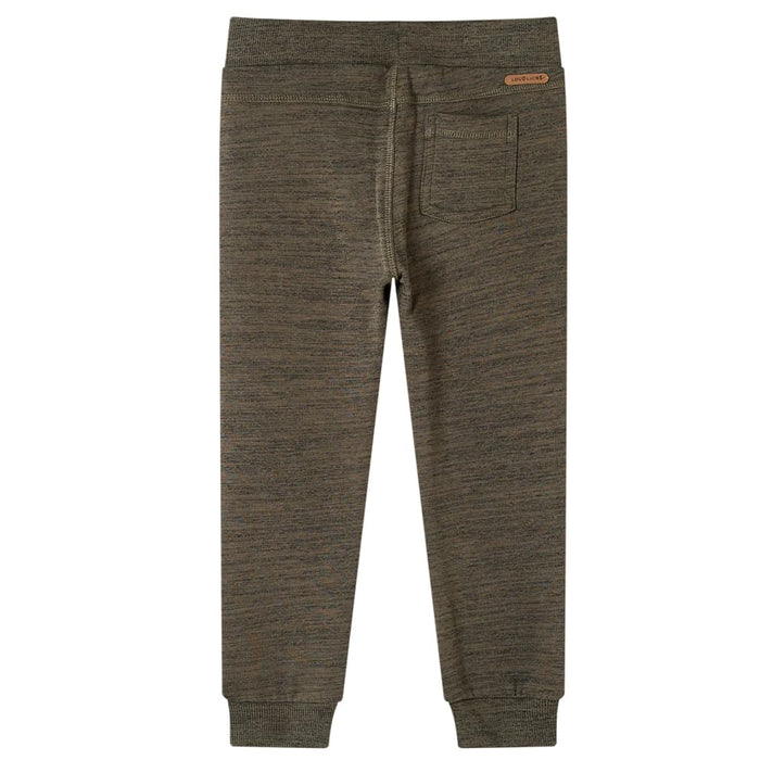 Pantaloni de trening pentru copii, kaki închis melanj, 128 WALTI