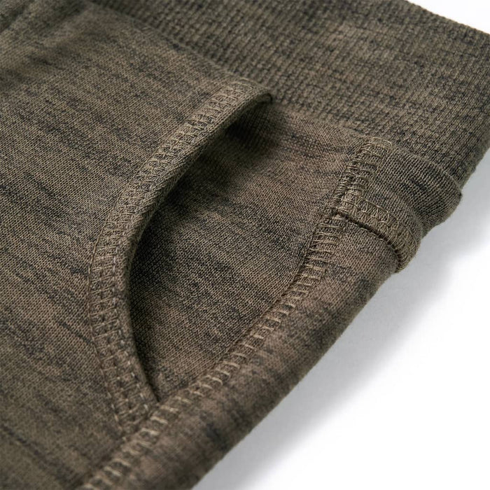 Pantaloni de trening pentru copii, kaki închis melanj, 128 WALTI