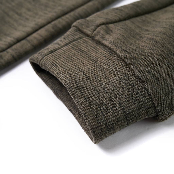 Pantaloni de trening pentru copii, kaki închis melanj, 128 WALTI
