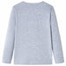 Tricou pentru copii cu mâneci lungi, gri melanj, 104 - WALTI WALTI