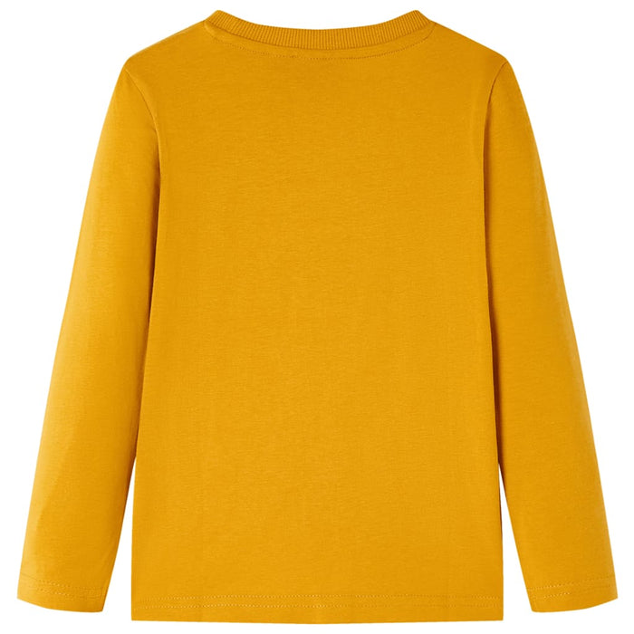 Tricou pentru copii cu mâneci lungi, ocru, 104 WALTI