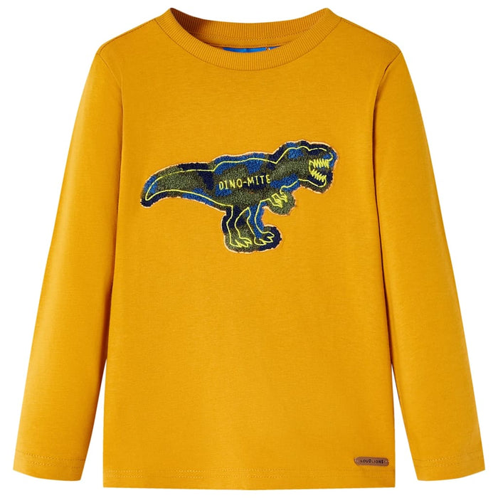 Tricou pentru copii cu mâneci lungi, ocru, 140 WALTI