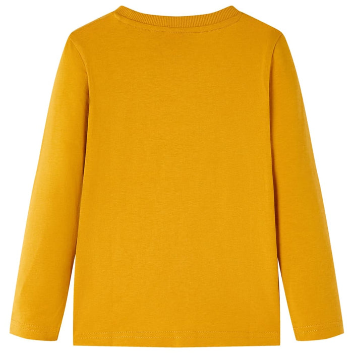 Tricou pentru copii cu mâneci lungi, ocru, 140 WALTI