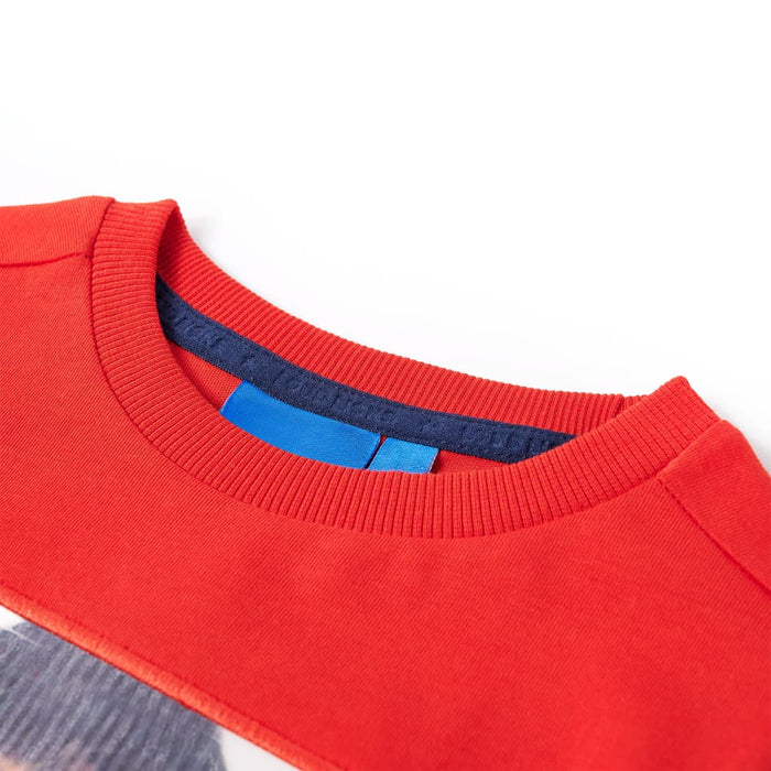 Tricou pentru copii cu mâneci lungi, roșu, 128 WALTI