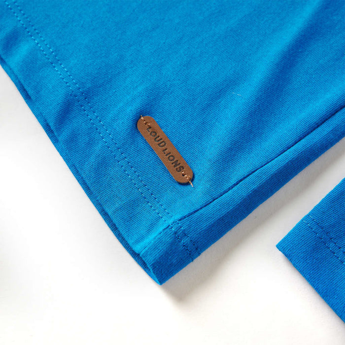Tricou de copii cu mâneci lungi albastru cobalt, 92 WALTI
