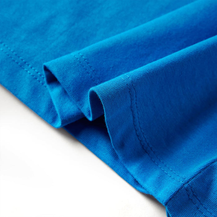 Tricou de copii cu mâneci lungi albastru cobalt, 104 WALTI