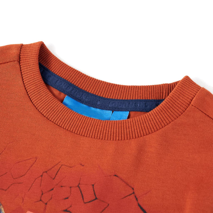 Tricou de copii cu mâneci lungi ruginiu deschis, 104 WALTI