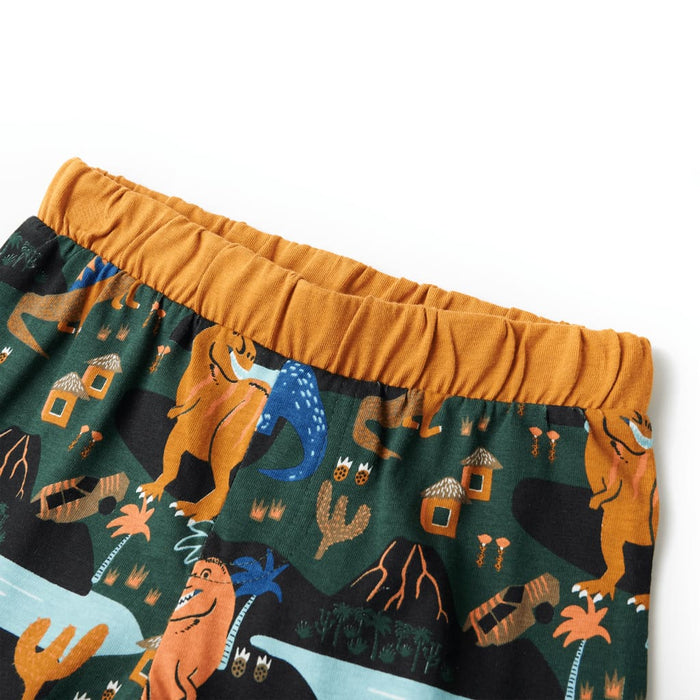 Pijamale de copii cu mâneci lungi, verde închis 104 - WALTI WALTI