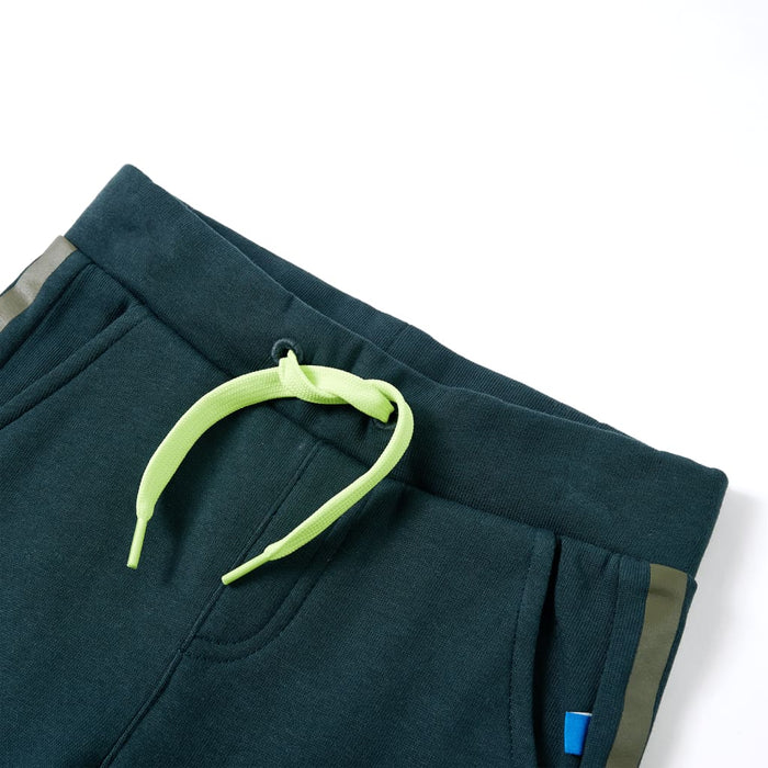 Pantaloni de trening pentru copii cu cordon verde mușchi 128 WALTI