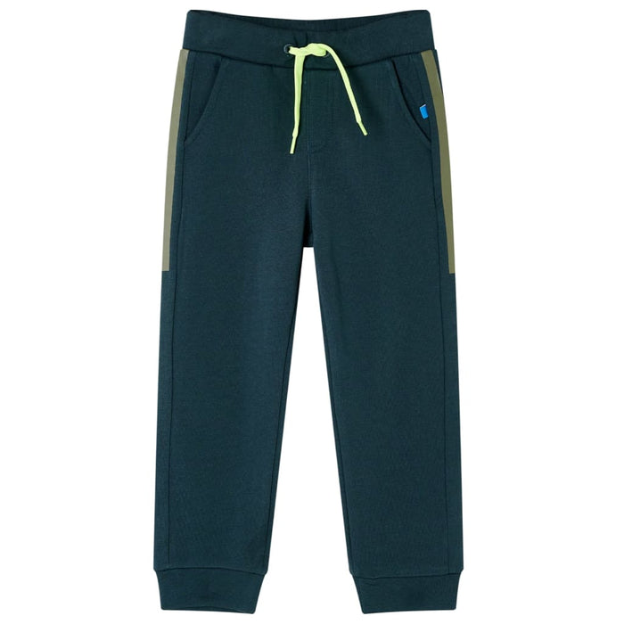 Pantaloni de trening pentru copii cu cordon verde mușchi 140 WALTI