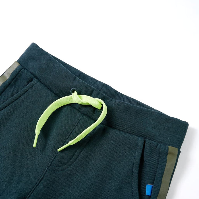 Pantaloni de trening pentru copii cu cordon verde mușchi 140 WALTI