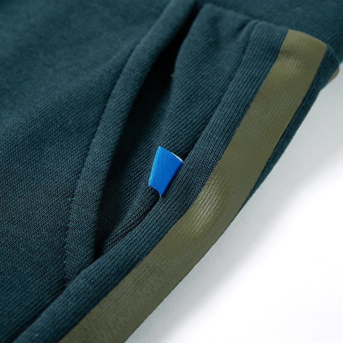 Pantaloni de trening pentru copii cu cordon verde mușchi 140 WALTI