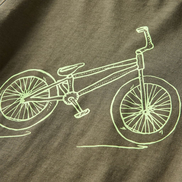 Tricou pentru copii cu mâneci lungi, kaki, 116 WALTI