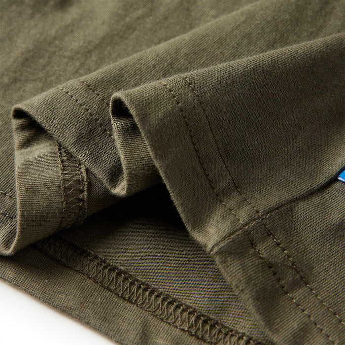 Tricou pentru copii cu mâneci lungi, kaki, 116 WALTI