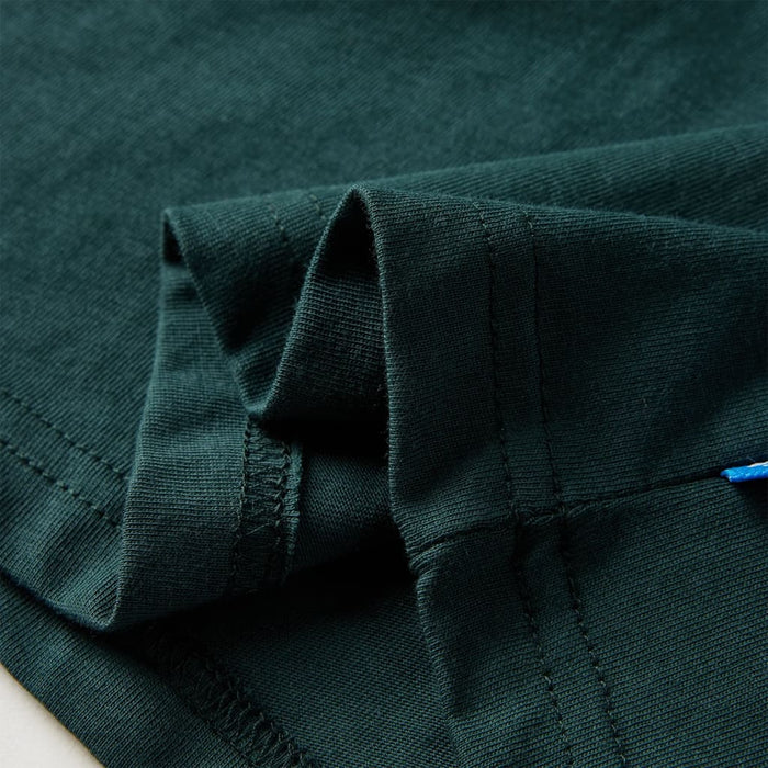 Tricou de copii cu mâneci lungi verde închis 116 WALTI