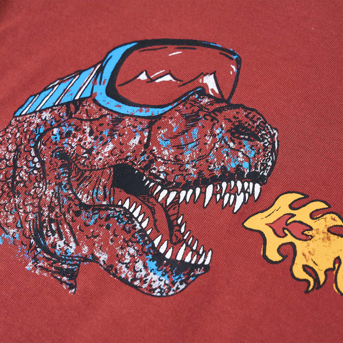 Tricou pentru copii cu mâneci lungi, roșu ars, 92 WALTI