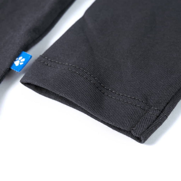 Tricou pentru copii cu mâneci lungi, antracit, 116 WALTI