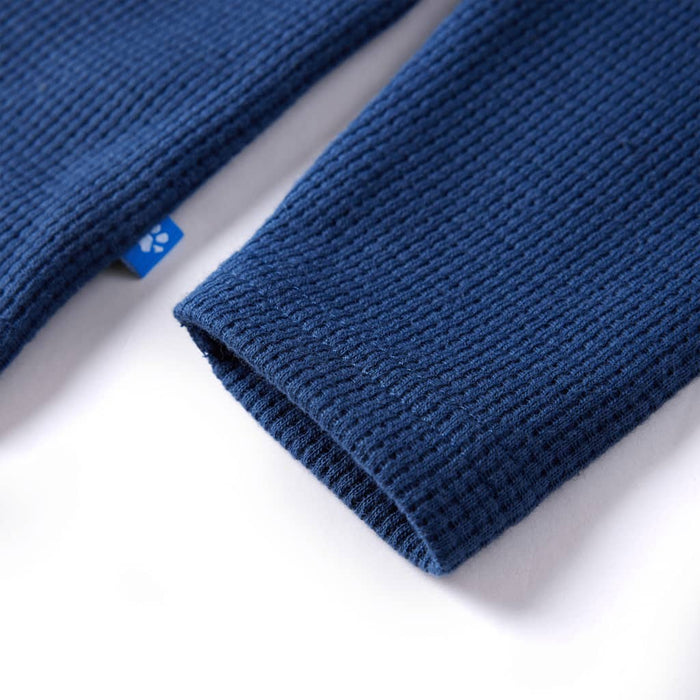 Bluzon pentru copii striat, bleumarin, 140 WALTI