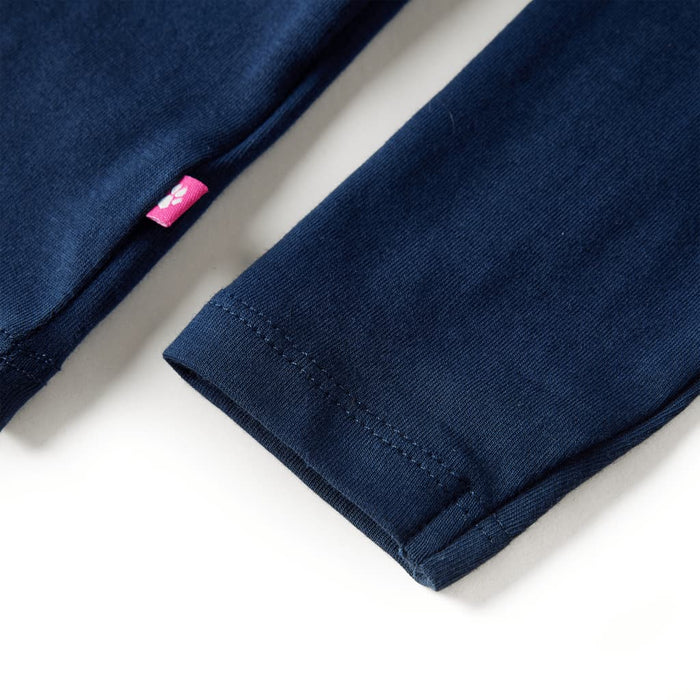 Tricou cu mâneci lungi pentru copii, bleumarin 104 WALTI