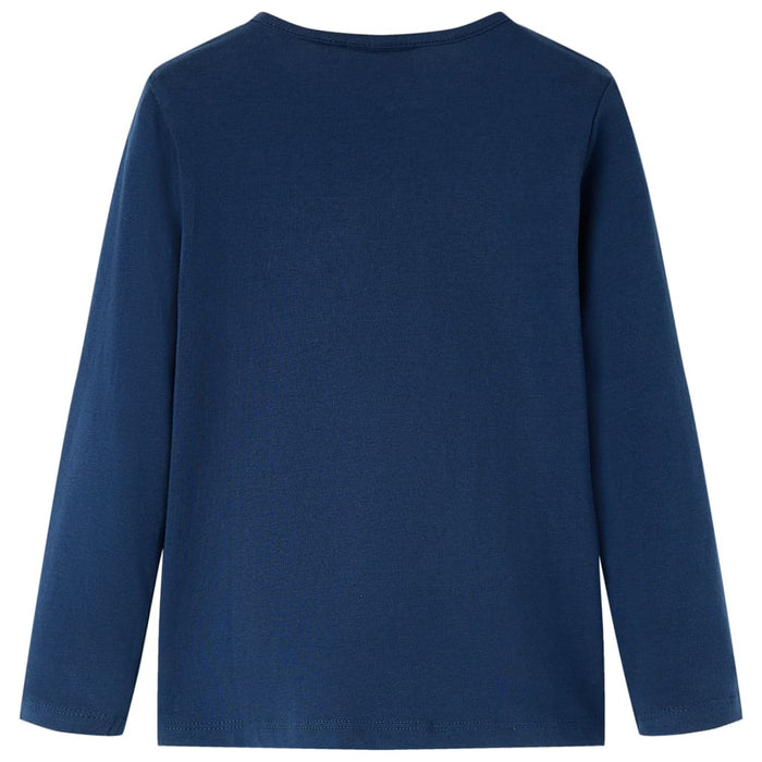 Tricou cu mâneci lungi pentru copii, bleumarin 128 WALTI