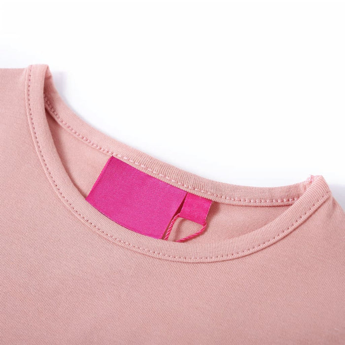 Tricou de copii cu mâneci lungi, roz deschis, 116 WALTI