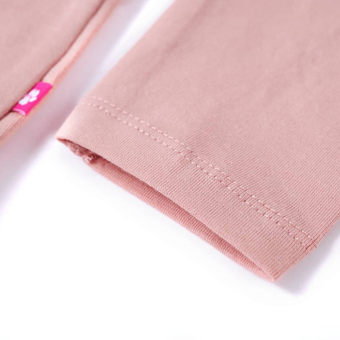 Tricou de copii cu mâneci lungi, roz deschis, 116 WALTI