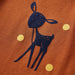 Tricou pentru copii cu mâneci lungi, coniac, 140 - WALTI WALTI