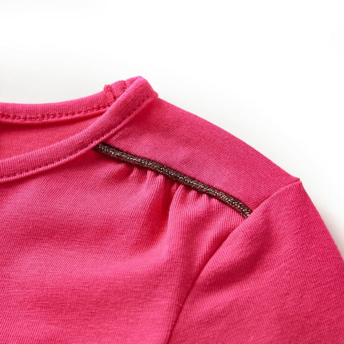 Tricou pentru copii cu mâneci lungi, roz aprins, 104 WALTI