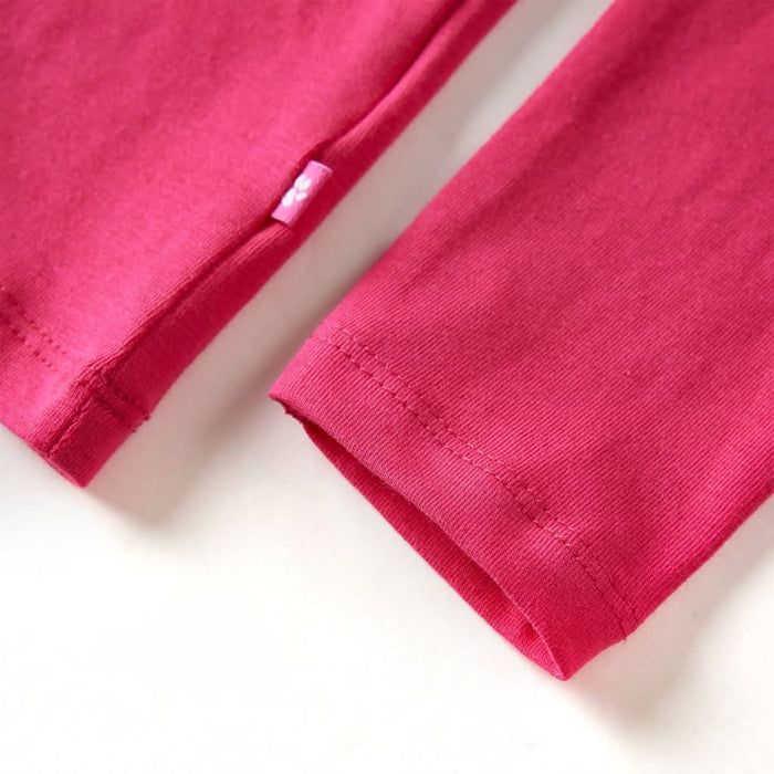 Tricou pentru copii cu mâneci lungi, roz aprins, 104 WALTI