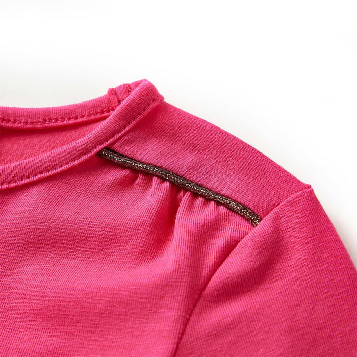 Tricou pentru copii cu mâneci lungi, roz aprins, 116 - WALTI WALTI