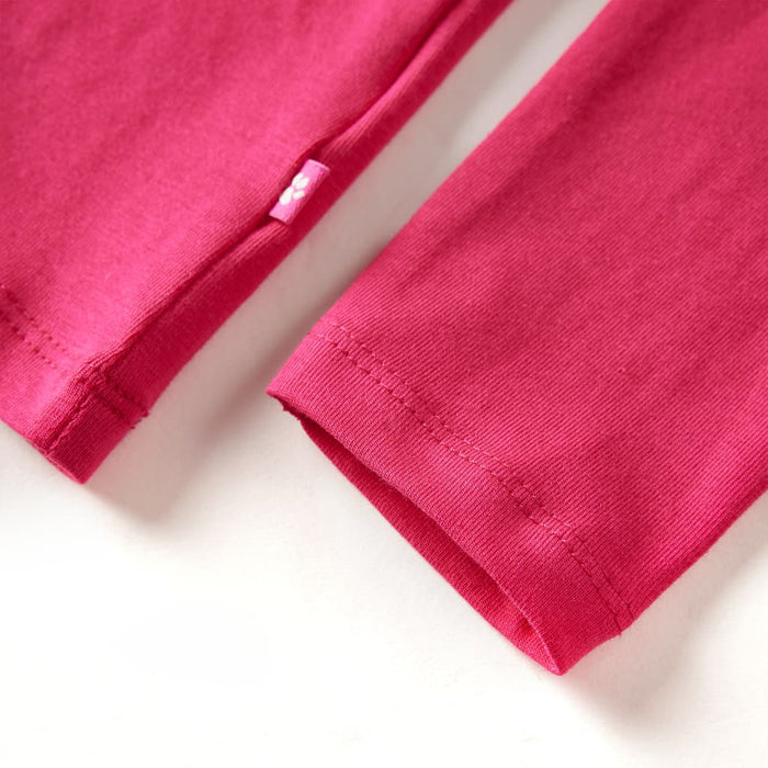 Tricou pentru copii cu mâneci lungi, roz aprins, 116 - WALTI WALTI