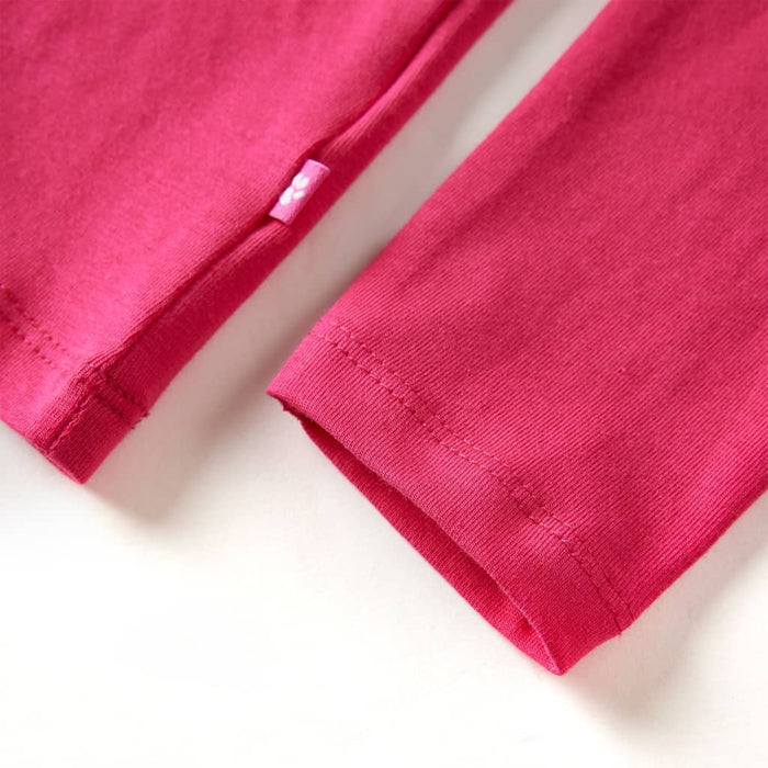 Tricou pentru copii cu mâneci lungi, roz aprins, 140 WALTI