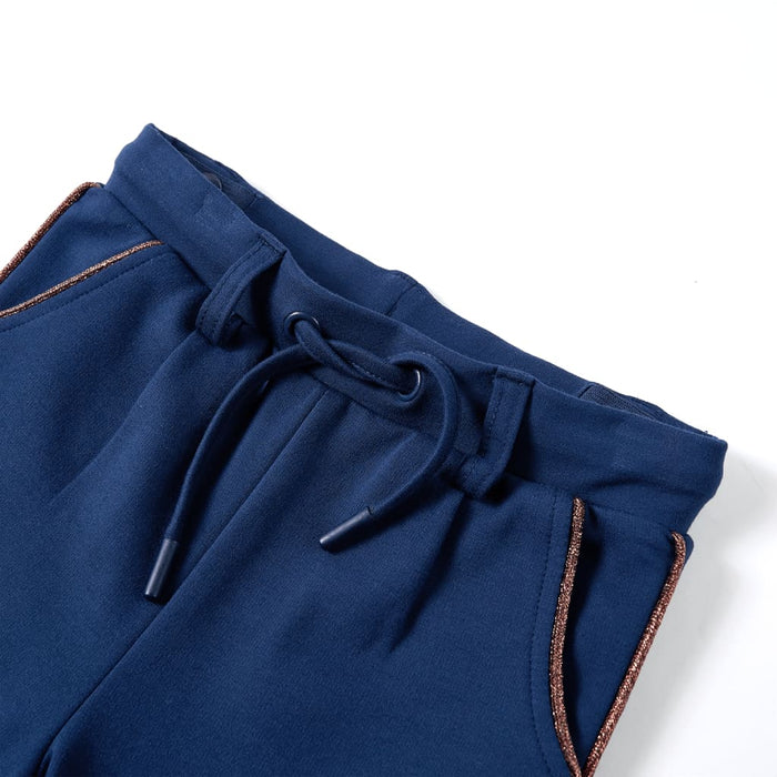 Pantaloni pentru copii cu șnur, bleumarin, 104 - WALTI WALTI