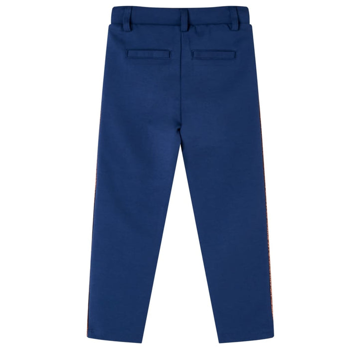 Pantaloni pentru copii cu șnur, bleumarin, 128 - WALTI WALTI