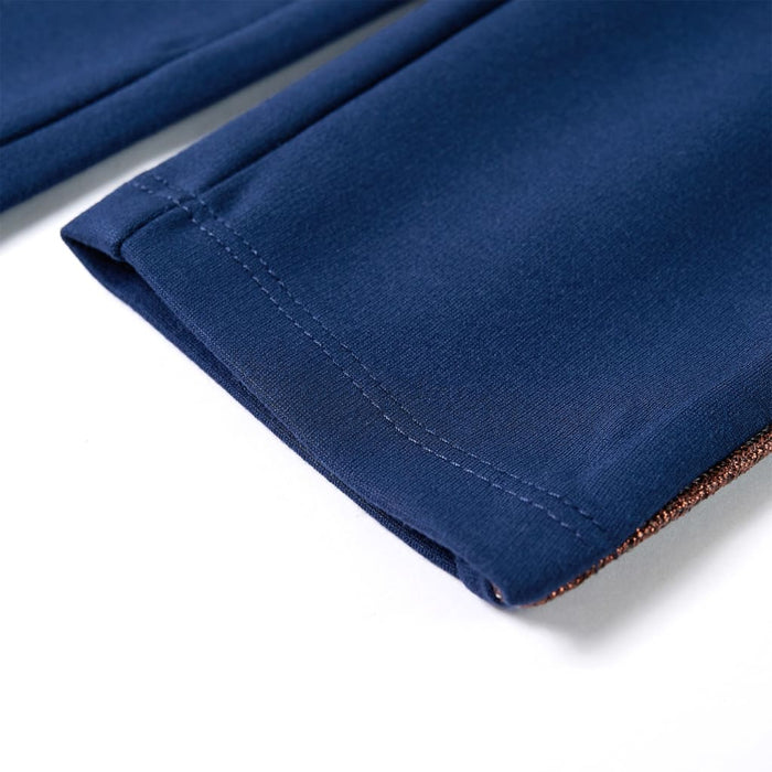 Pantaloni pentru copii cu șnur, bleumarin, 128 - WALTI WALTI