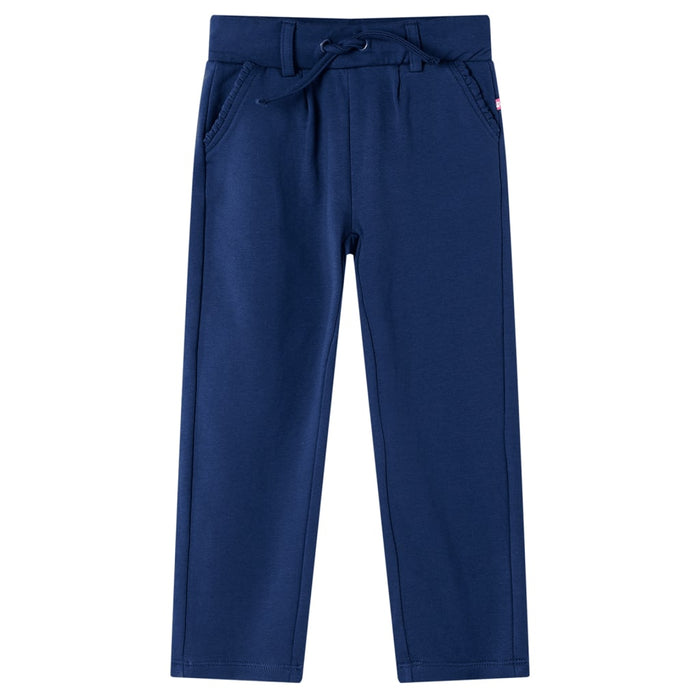 Pantaloni pentru copii cu șnur, bleumarin, 116 WALTI