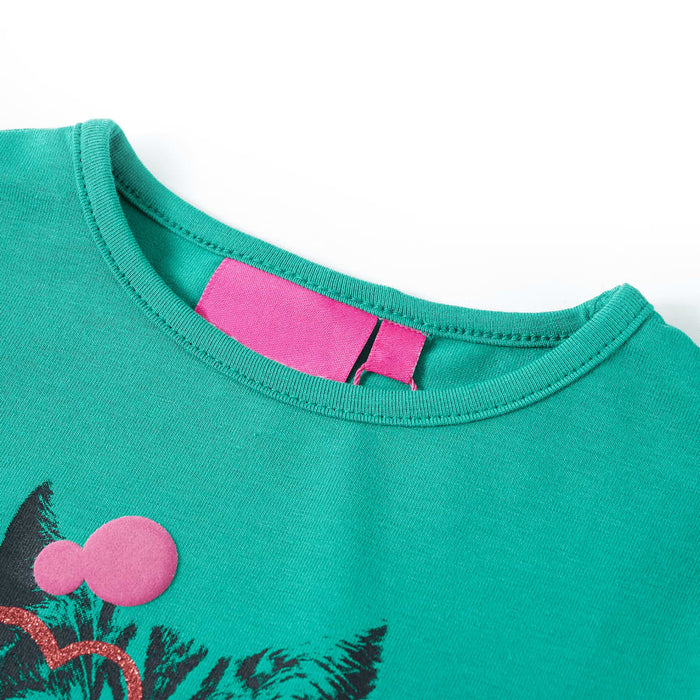 Tricou de copii cu mâneci lungi, verde aprins, 104 WALTI