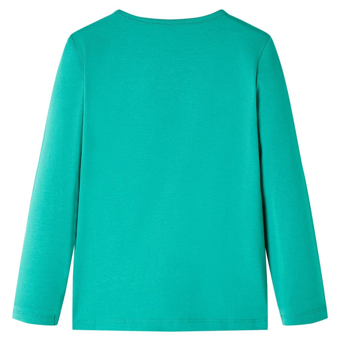 Tricou de copii cu mâneci lungi, verde aprins, 140 WALTI