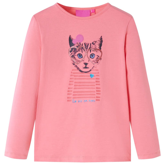 Tricou cu mâneci lungi pentru copii, roz, 140 WALTI