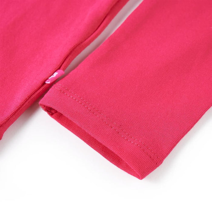 Tricou pentru copii cu mâneci lungi, roz aprins, 104 - WALTI WALTI