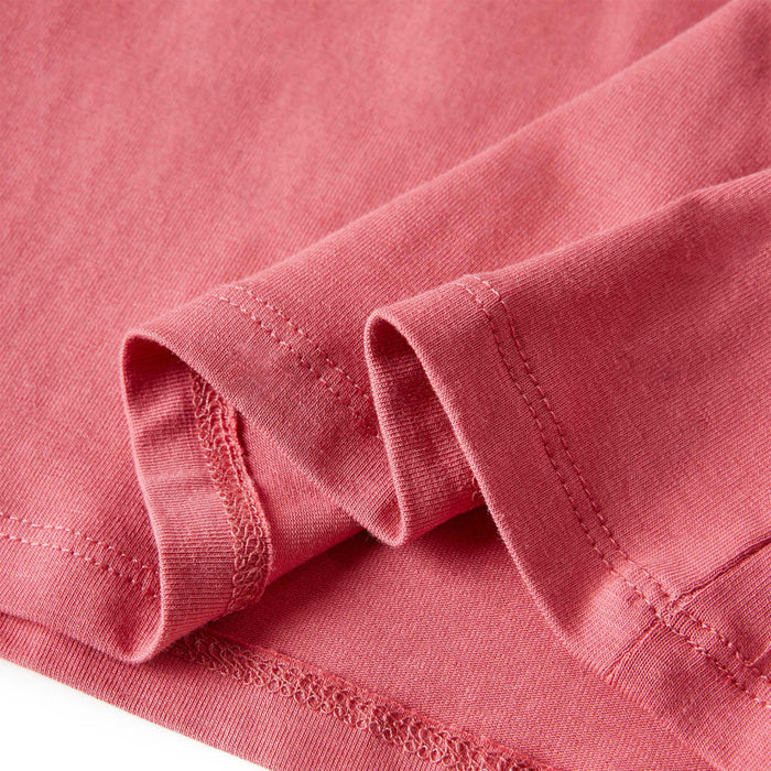 Tricou pentru copii cu mâneci lungi, roz antichizat, 128 - WALTI WALTI