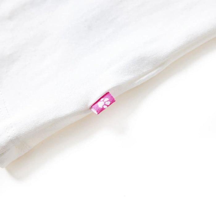 Tricou pentru copii cu mâneci lungi, ecru, 128 - WALTI WALTI