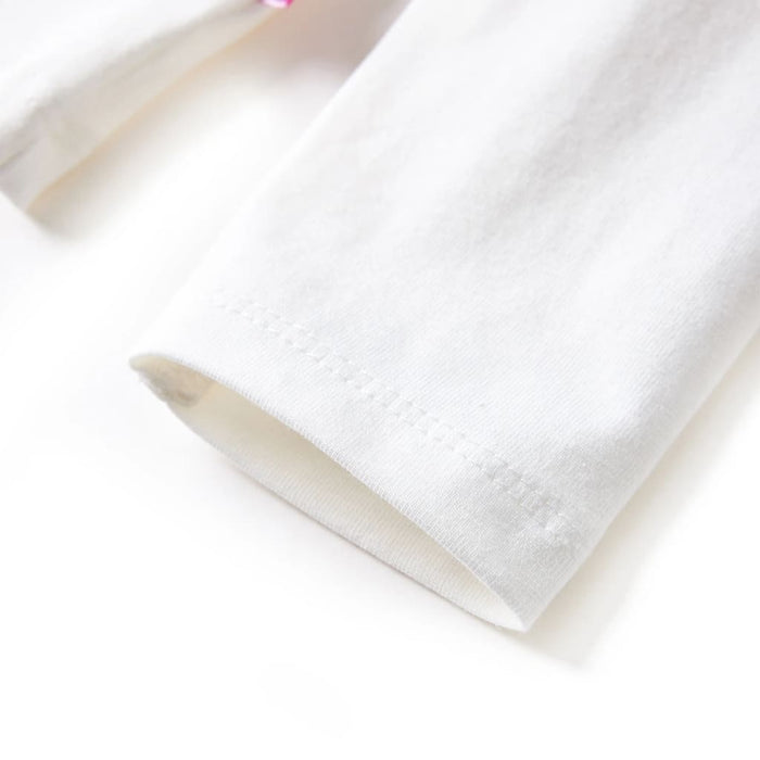 Tricou pentru copii cu mâneci lungi, ecru, 128 - WALTI WALTI