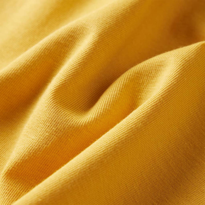 Tricou pentru copii cu mâneci lungi, ocru închis, 140 WALTI