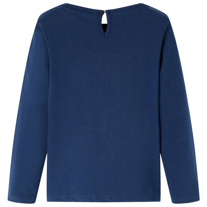Tricou cu mâneci lungi pentru copii bleumarin, 92 WALTI