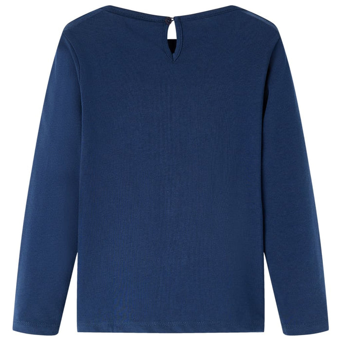 Tricou cu mâneci lungi pentru copii bleumarin 128 WALTI