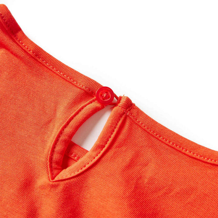 Tricou de copii cu mâneci lungi, portocaliu închis, 92 - WALTI WALTI